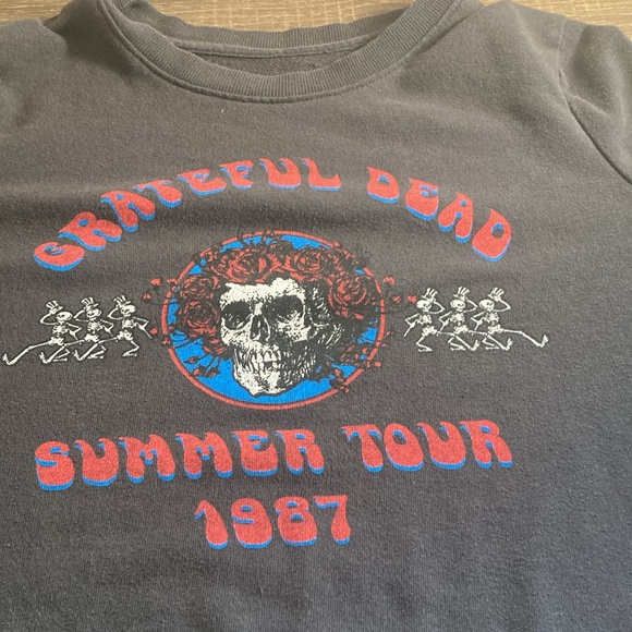 EUC Grateful Dead Mighty Fine Black Summer Tour 1987 Long Sleeve Top Large - Picture 4 of 8